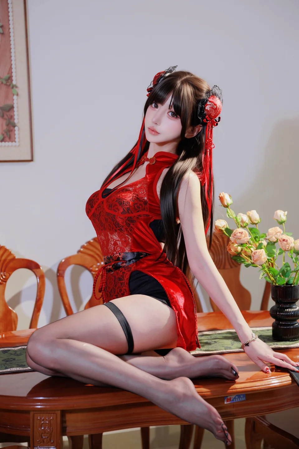 过期米线线喵 - No.171 中华娘 [22P-240MB] tg@simisebaisi 【丝足阁】009.webp